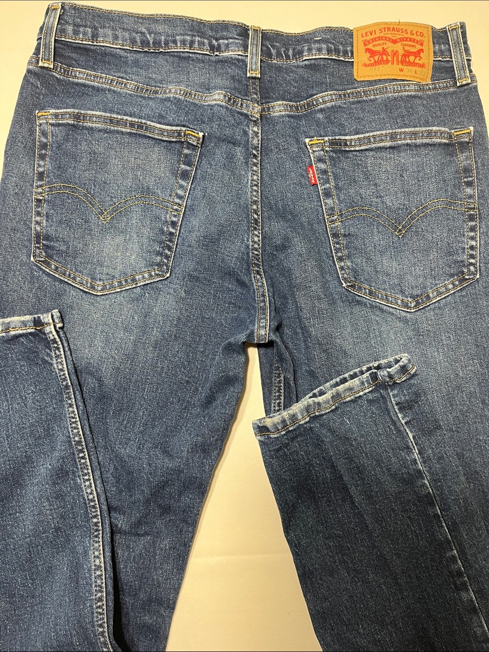 Levi’s 511 Slim Fit Jeans Men’s 36x32 Medium Wash‎ Stretch Water<Less Denim